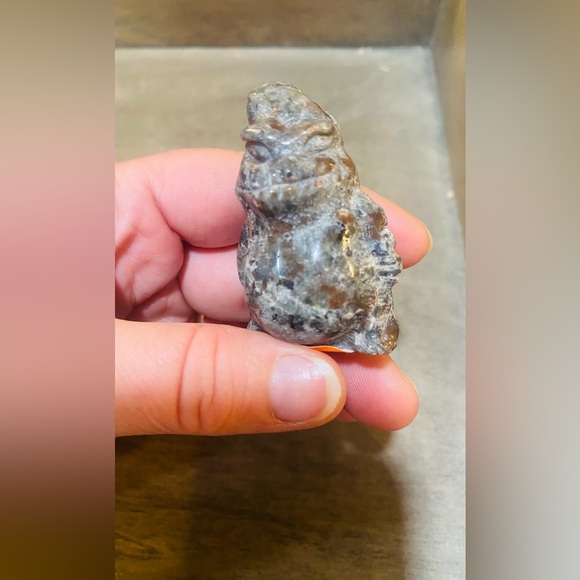 SOLD Oogie Boogie Yooperlite Carved Crystal Figure Nightmare Before Christmas - Picture 5 of 6